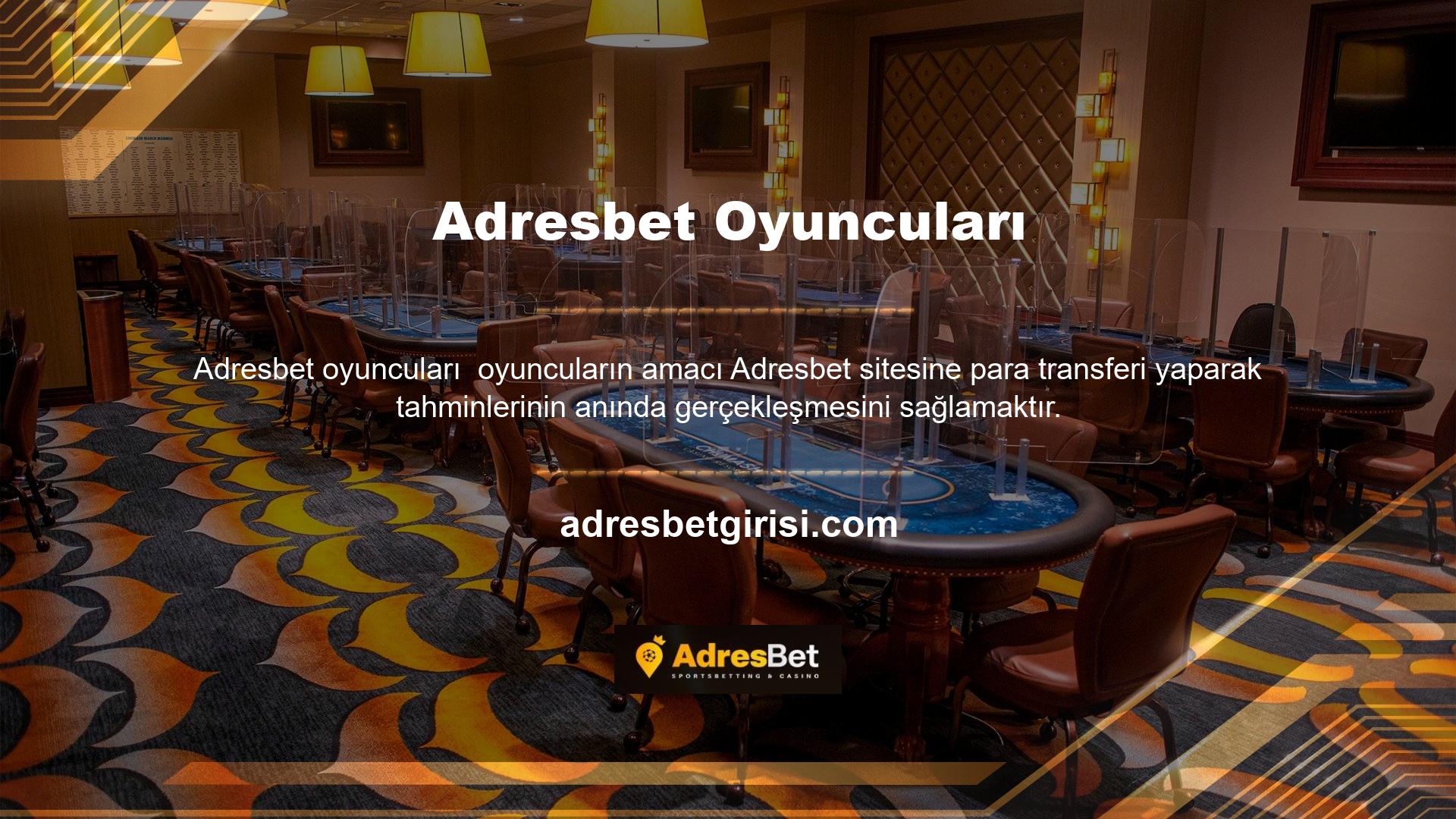 Adresbet her üyesinin kendisine atanmış benzersiz bir ibanı vardır