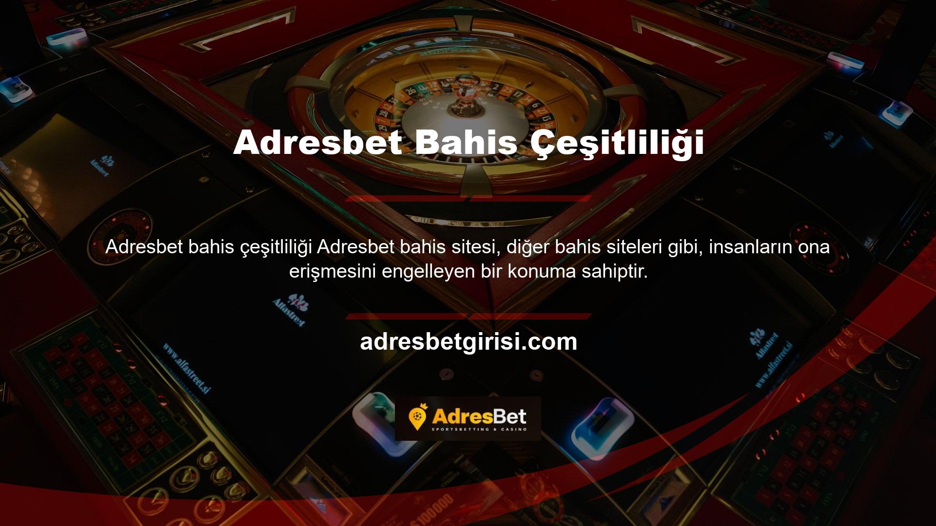 Bir bahis sitesi olan Adresbet sosyal medya sayfalarında giriş yapmak için yeni bir yol oluşturduğunu söyledi