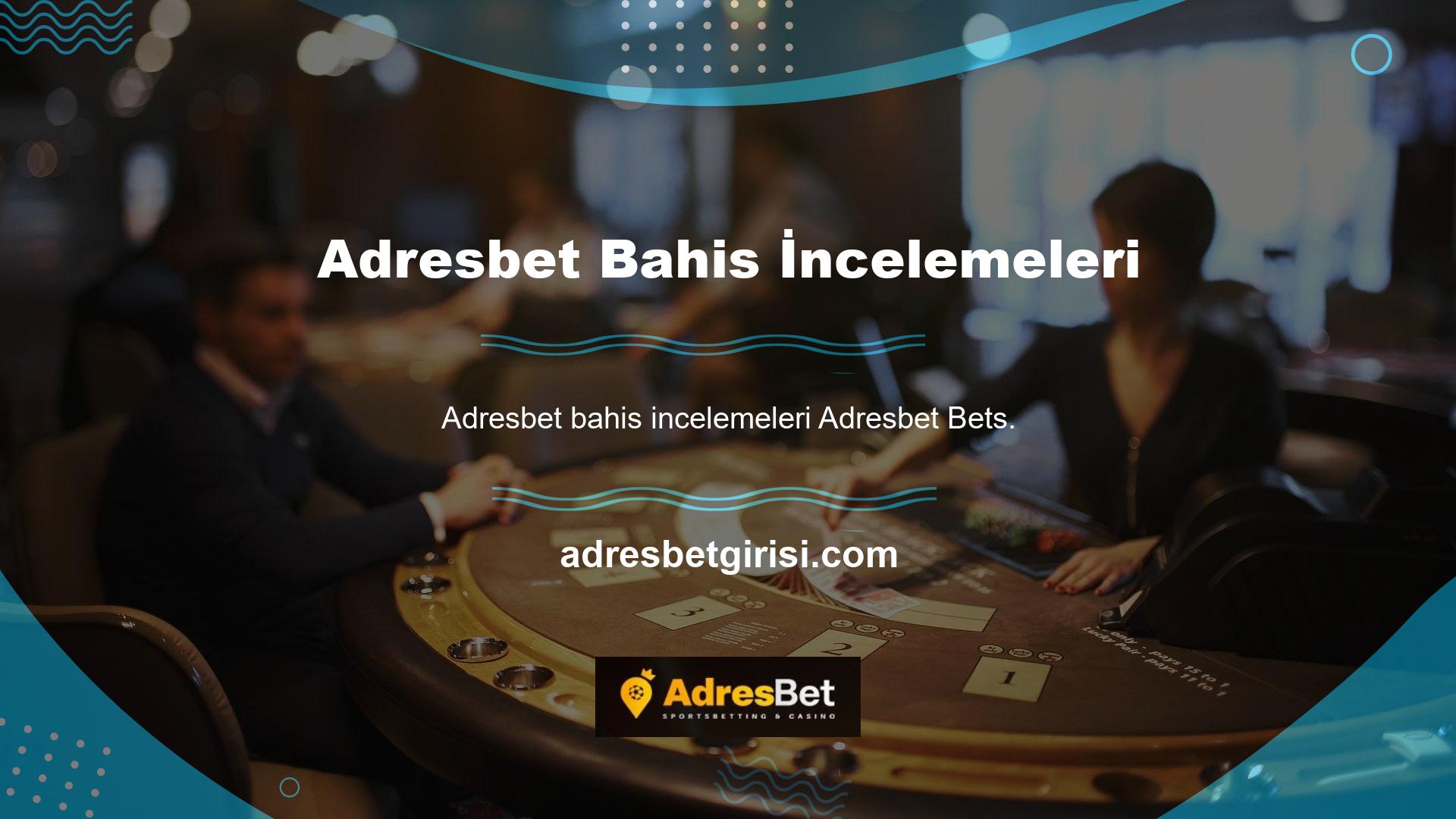 Adresbet Kullanıcı incelemelerini kontrol ederken site hakkında çok önemli ayrıntılar bulabilirsiniz